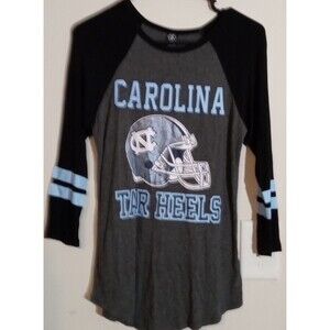 North Carolina Tar Heels Women's TShirt By Recycled Karma Size XS 3/4 Sleeve EUC